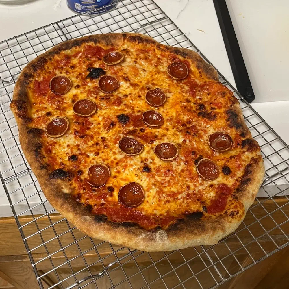 A happier still imperfect pizza A happier still imperfect pizza